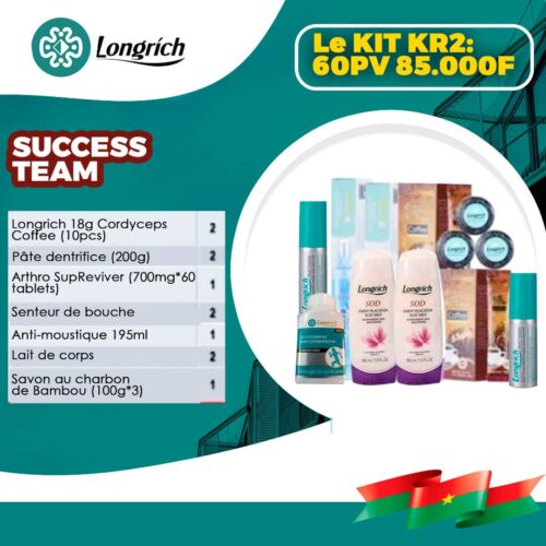 Kit KR2 - Pack Découverte Longrich (60 PV)
