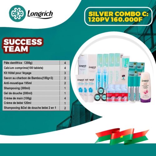 Pack Silver Combo C - Kit d'Adhésion Longrich (120 PV)